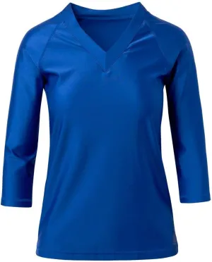 UV SKINZ V-Neck Sun and Swim Shirt for Women with UPF 50  Sun Protection – Rashguard, Modest Swim Top, Swim Tees