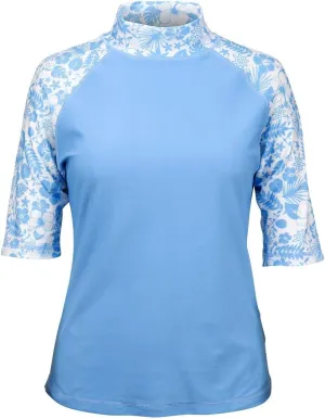 UV SKINZ Women’s Aloha Short Sleeve Sun and Swim Shirt with UPF 50  Sun Protection – Womens Short Sleeve Rash Guard