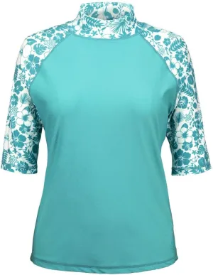 UV SKINZ Women’s Aloha Short Sleeve Sun and Swim Shirt with UPF 50  Sun Protection – Womens Short Sleeve Rash Guard