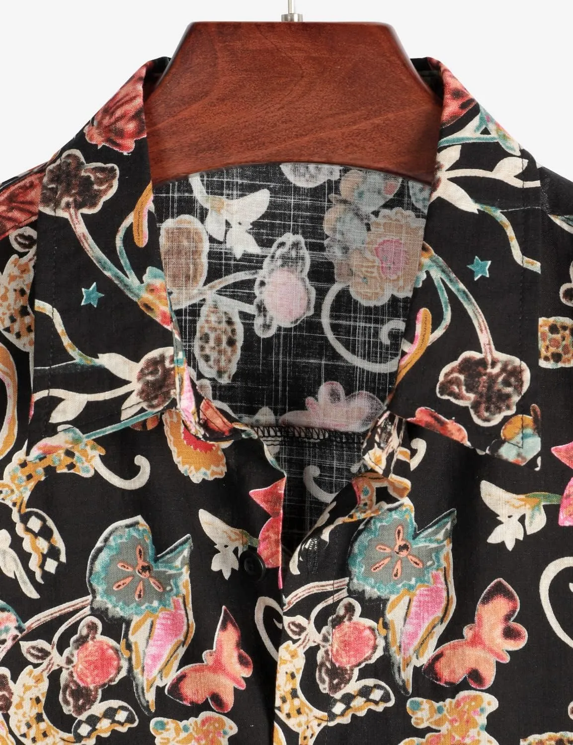 VATPAVE Mens Casual Short Sleeve Button Down Shirts Regular Fit Hawaiian Summer Shirts