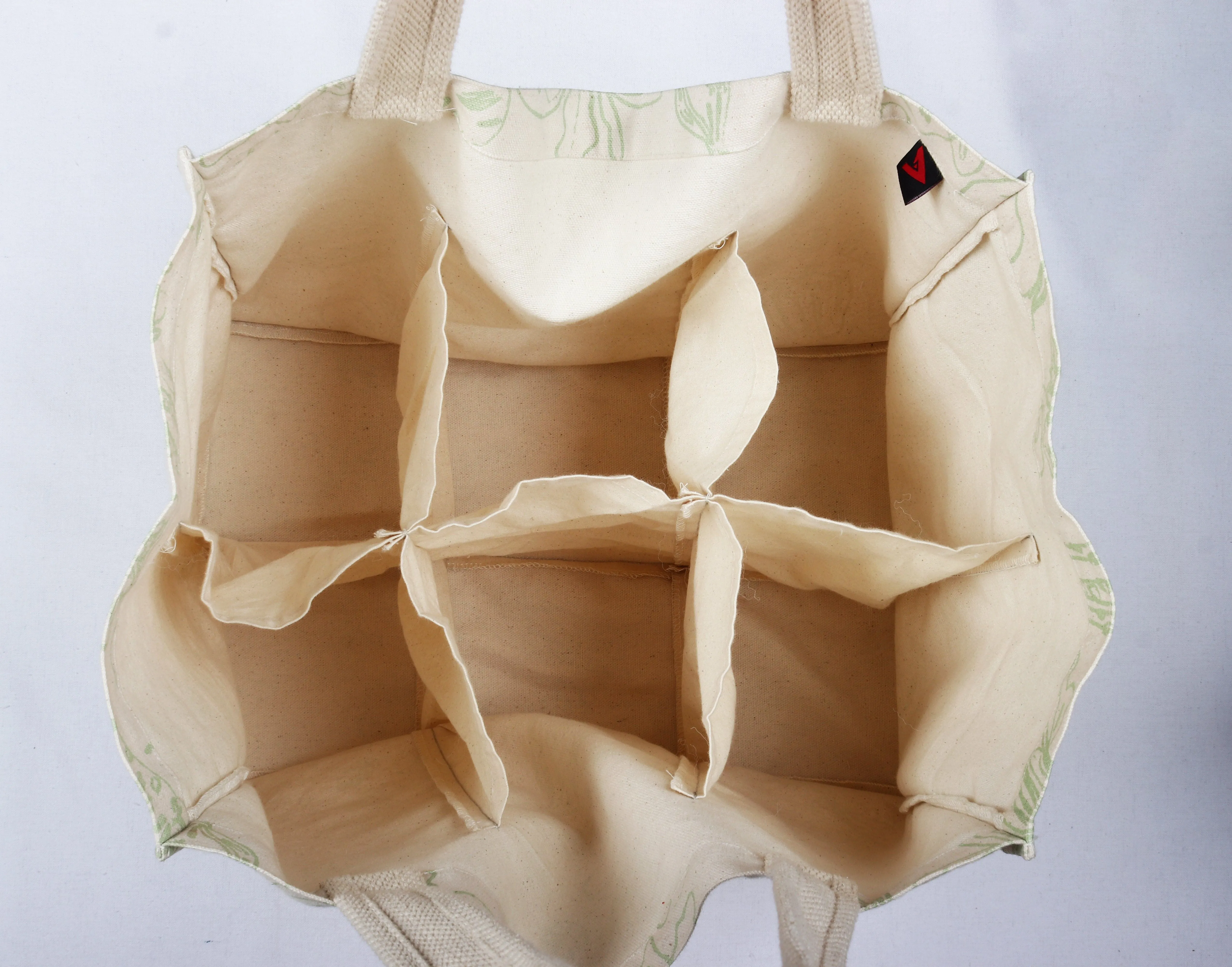 Vegetables / 1) Time-sensitive Shopping Grocery Canvas Heavy-duty Cotton Bag (Pack of