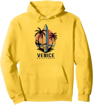 Venice Beach California Surfing Surfer Pullover Hoodie