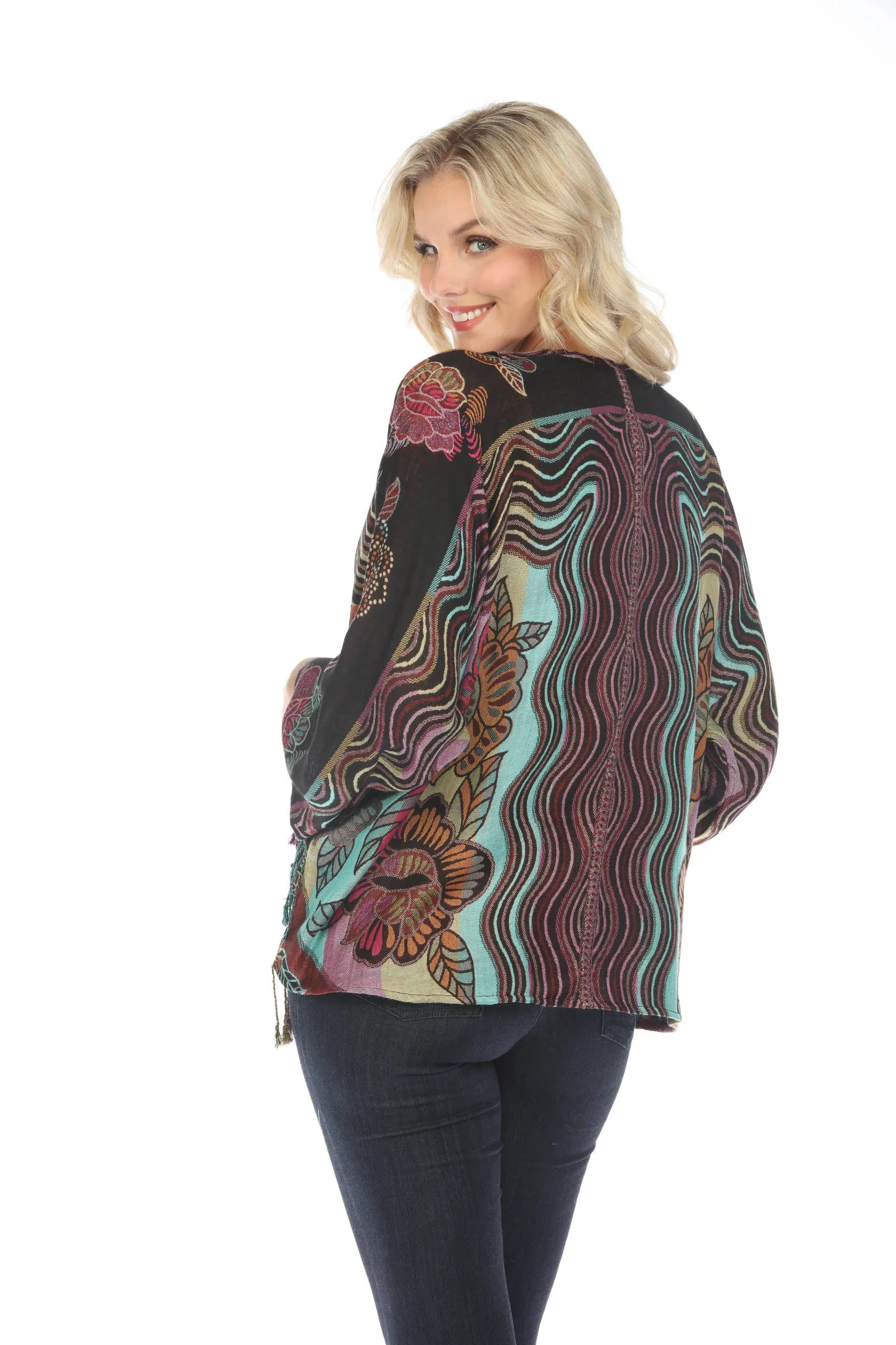 Vibrant Violet Short Kimono