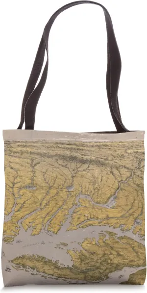 Vintage Chesapeake Bay Map (1891) Tote Bag