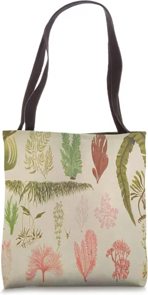 Vintage Seaweed and Macroalgae Illustrative Diagram (1924) Tote Bag