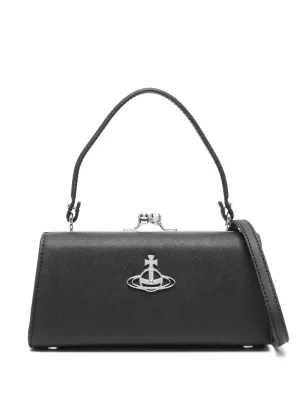 VIVIENNE WESTWOOD WOMEN Doll XL Frame Purse Bag Black