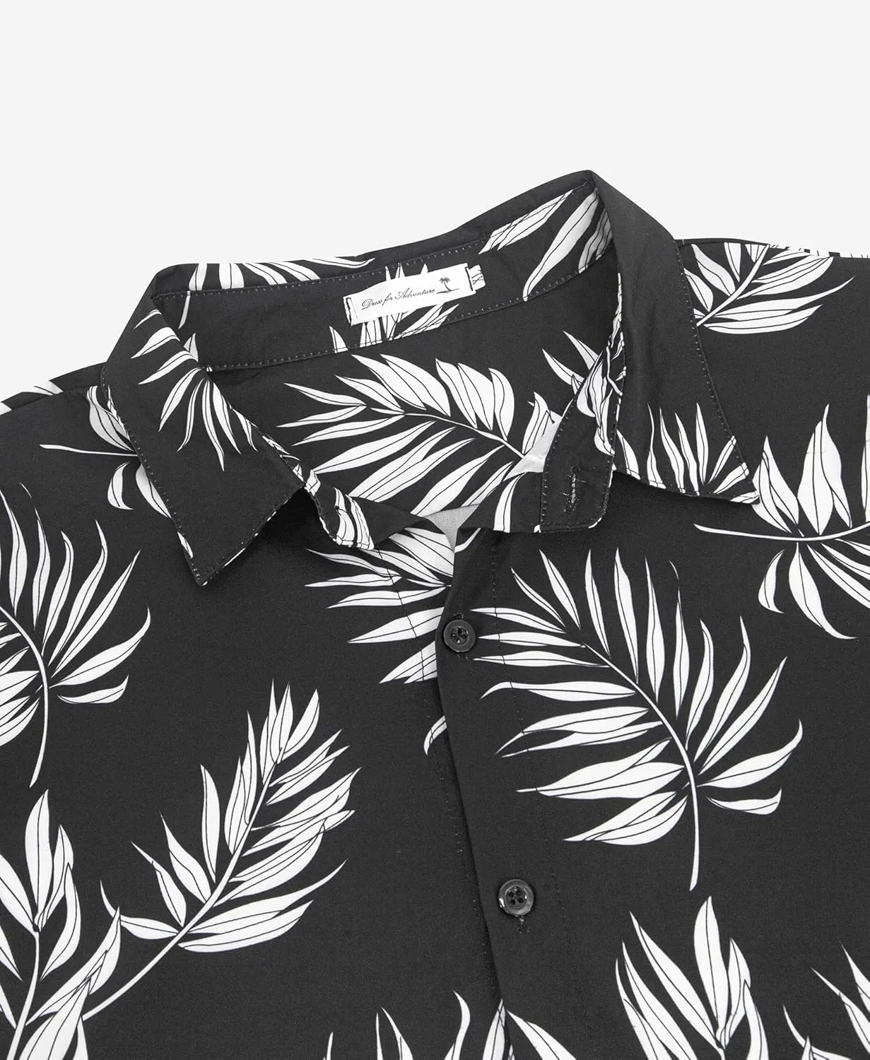 Weecreeture Big and Tall Men's Hawaiian Shirt - Short Sleeve, Tropical Floral Button Down Casual Summer Beach Shirt