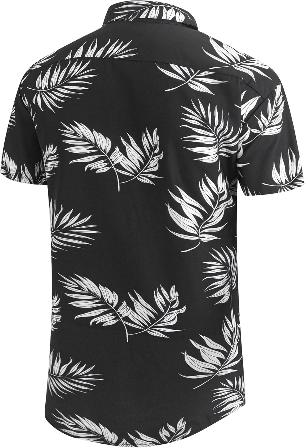 Weecreeture Big and Tall Men's Hawaiian Shirt - Short Sleeve, Tropical Floral Button Down Casual Summer Beach Shirt