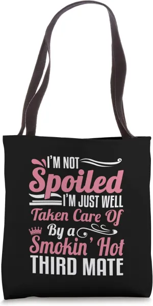 Wife Of A Third Mate Nautical Seaman Seafarer Deck Officer Tote Bag