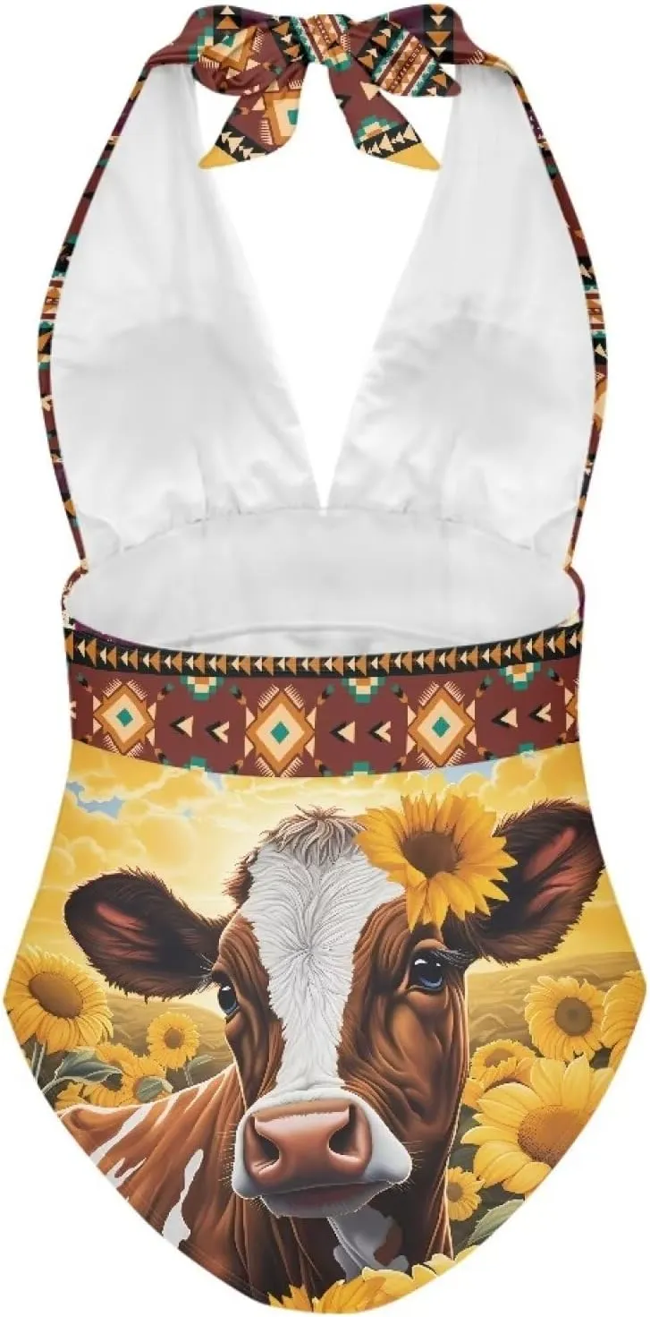 Women Sexy Halter Tankini Bathing Suits Slimming Tummy Control High Waisted Swimsuits S-3XL
