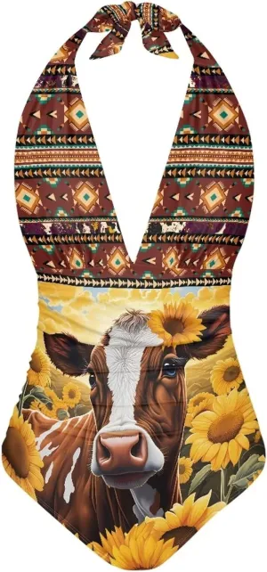 Women Sexy Halter Tankini Bathing Suits Slimming Tummy Control High Waisted Swimsuits S-3XL