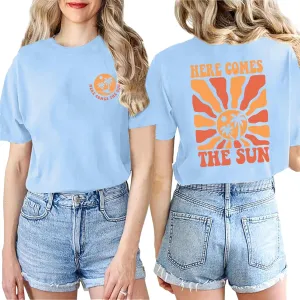 Womens Hawaiian Shirts Summer Casual Beach Sunshine Tropical T-Shirt Graphic Tees Short Sleeve Tops