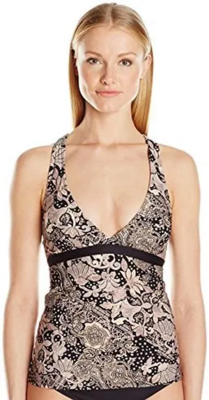 Women's Standard Solid Strap Tankini Top Swimsuit