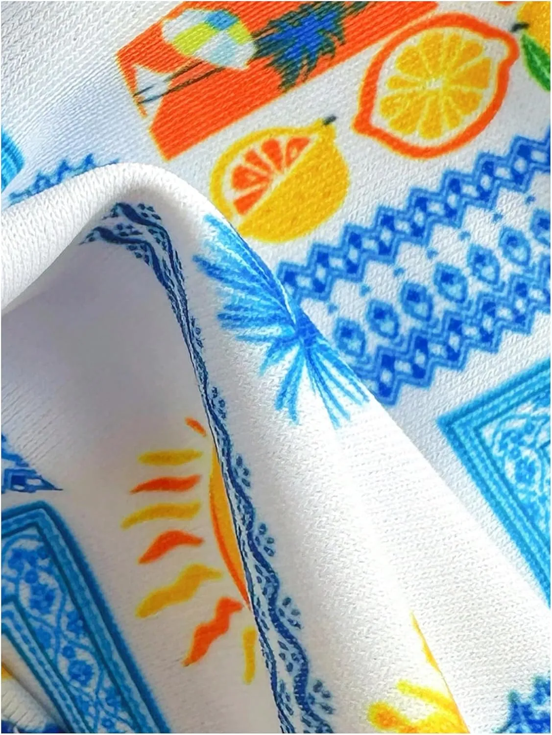 Women's Tropical Graphic High Cut Bikini Sets Spaghetti Strap Triangle Wireless Bathing Suit Swimsuit