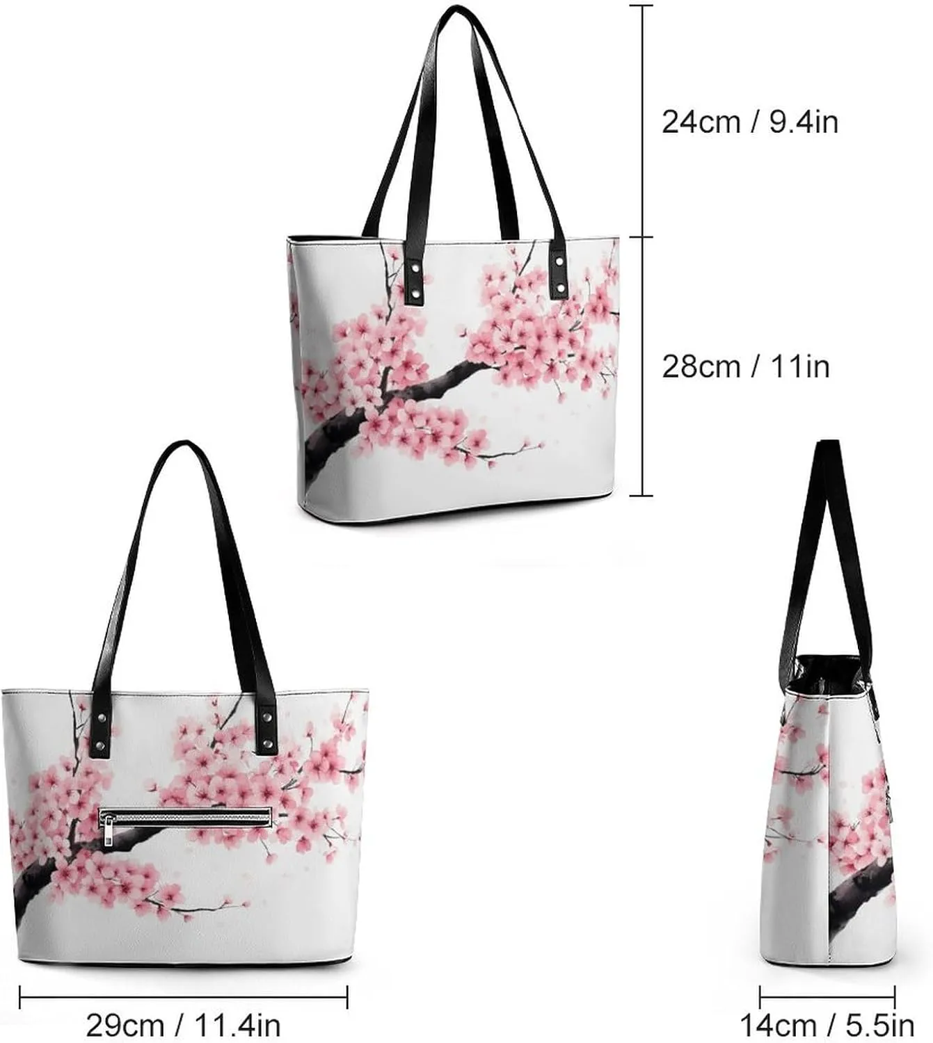 Women's Versatile Bucket Bag Soft PU Leather Trendy Shoulder Purse