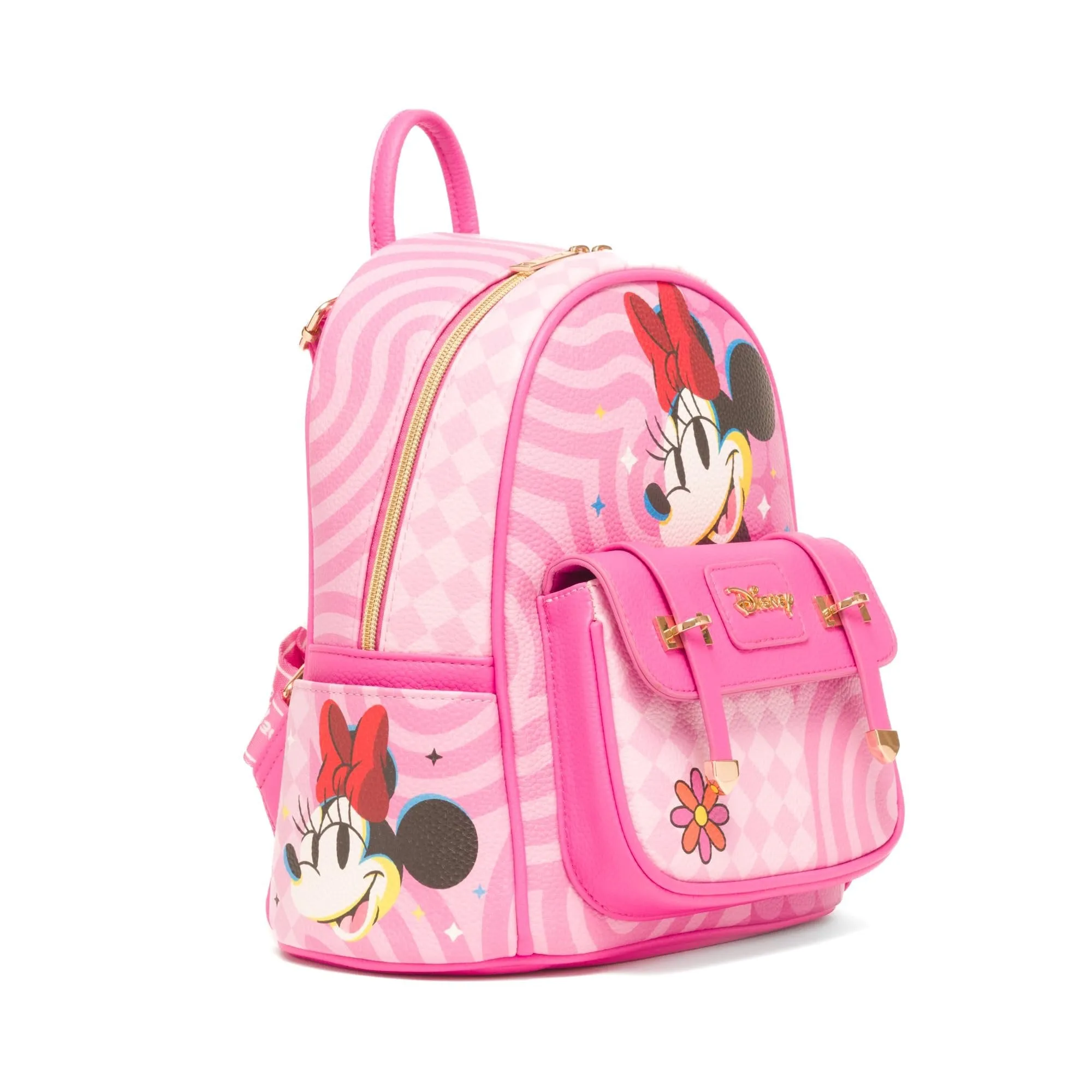 WondaPop Disney Minnie Mouse Glam Vibes 11" Vegan Leather Mini Backpack