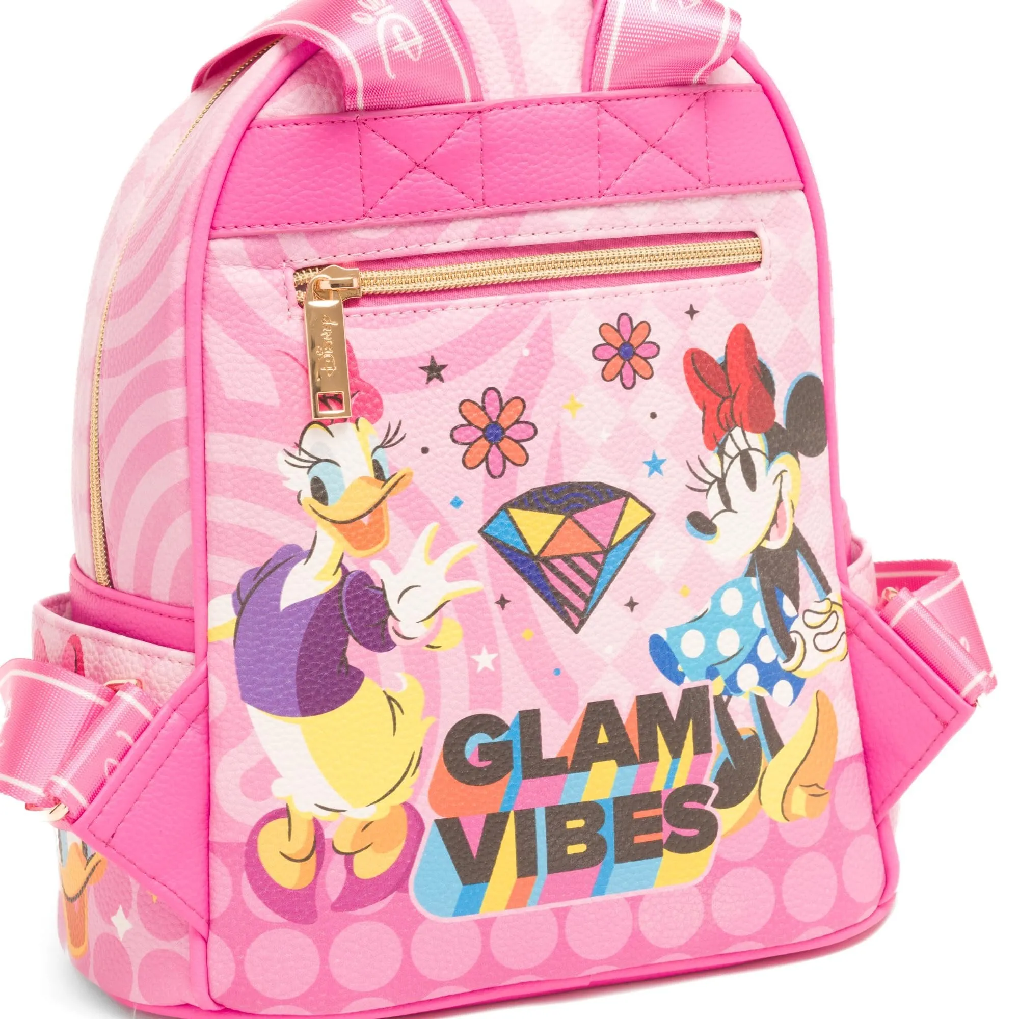 WondaPop Disney Minnie Mouse Glam Vibes 11" Vegan Leather Mini Backpack