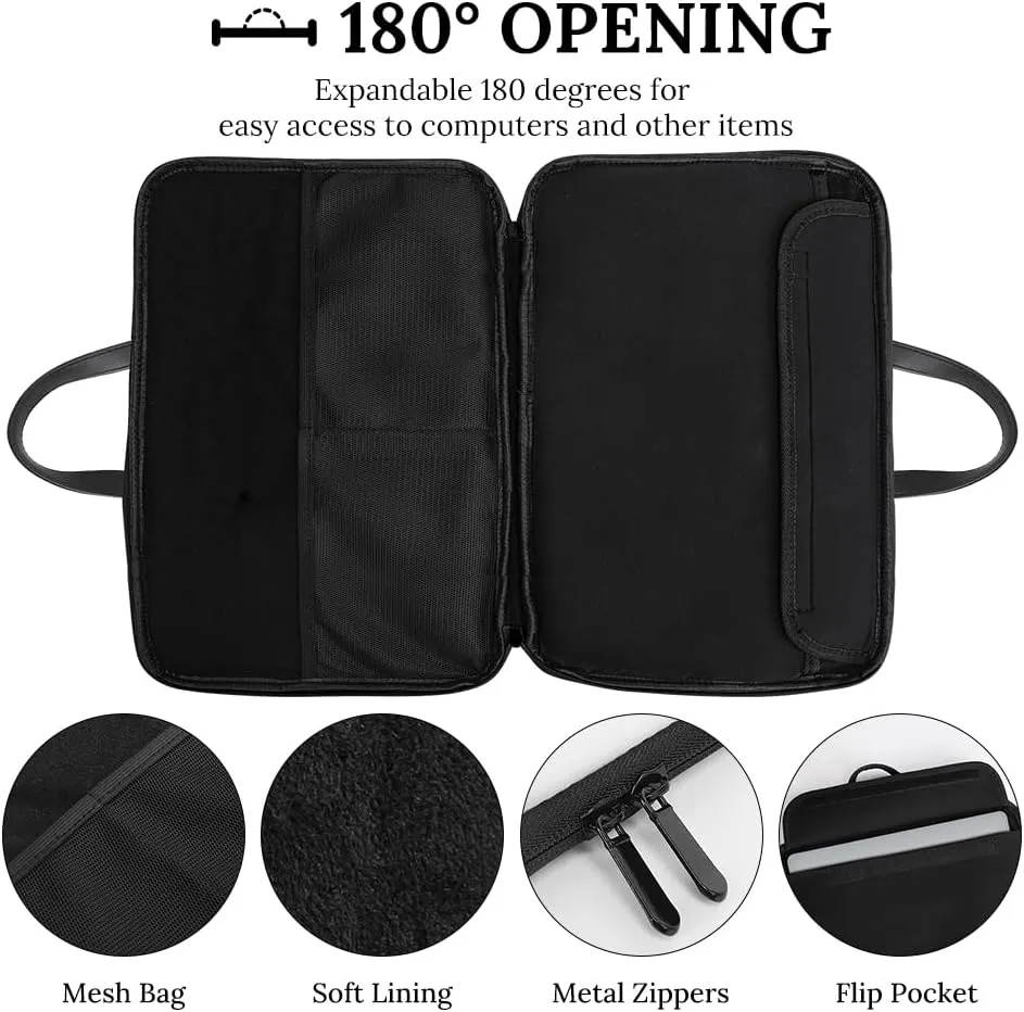 WW2 Warship Battleship Cruisers Naval Fleet Laptop Bag PU Leather Computer Tote Bag Carrying Case Messenger Bag with Handle