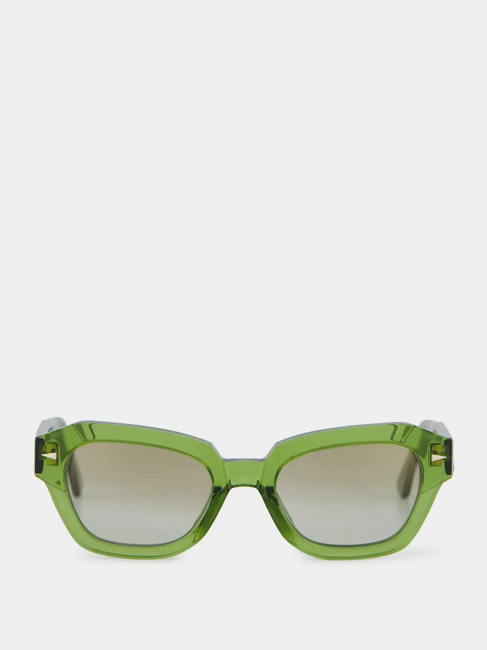 X Mobolaji Green Sunglasses