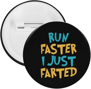 Yepp I Just Farted Round Button Pins Badge Brooch Pins for Women Men Backpacks Party Decorations