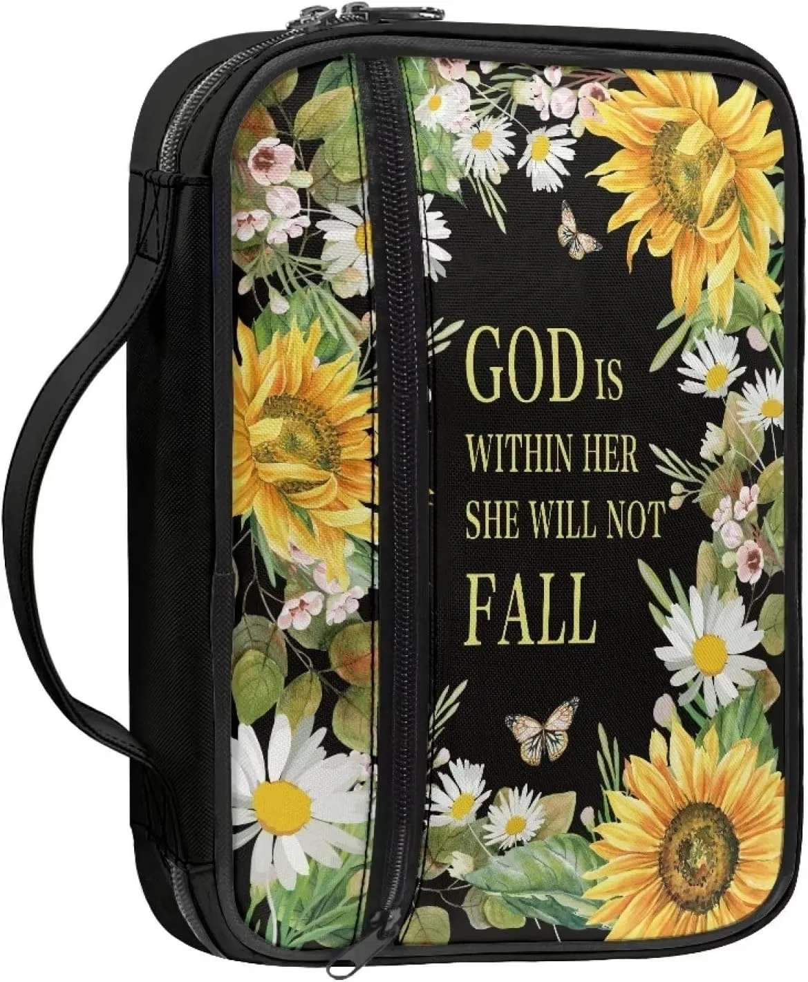 ZDCUSTOM Bible Covers Portable Bible Organizers Bag Book Carrying Bag for Womens Mens Large Capacity Bible Tote Bag