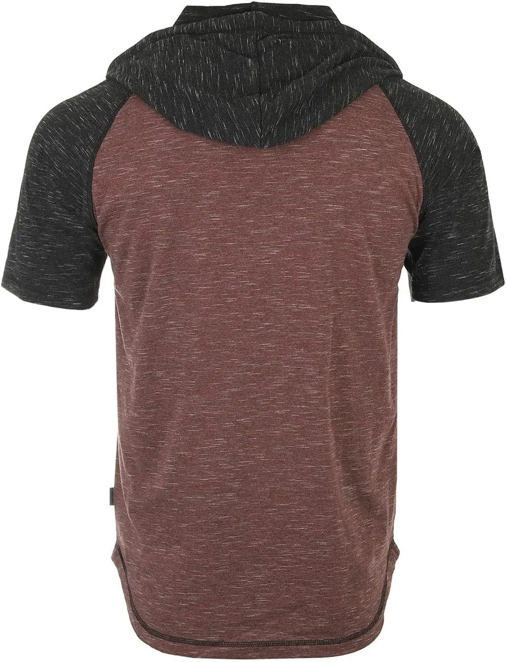 ZIMEGO Men’s Color Block Short Sleeve Casual Fashion Hip Hop Hooded Henley Shirt
