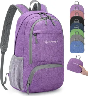 ZOMAKE 20L Lightweight Packable Hiking Backpack - Small Travel Hiking Daypack - Tear Resistant Foldable Day Pack for Camping