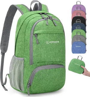 ZOMAKE 20L Lightweight Packable Hiking Backpack - Small Travel Hiking Daypack - Tear Resistant Foldable Day Pack for Camping