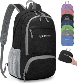 ZOMAKE 20L Lightweight Packable Hiking Backpack - Small Travel Hiking Daypack - Tear Resistant Foldable Day Pack for Camping